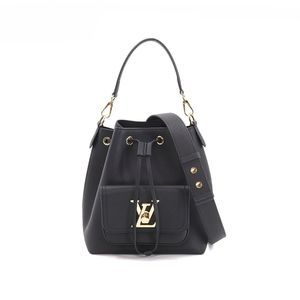 Louis Vuitton Lock Me Bucket Leather Black 2way Shoulder Bag